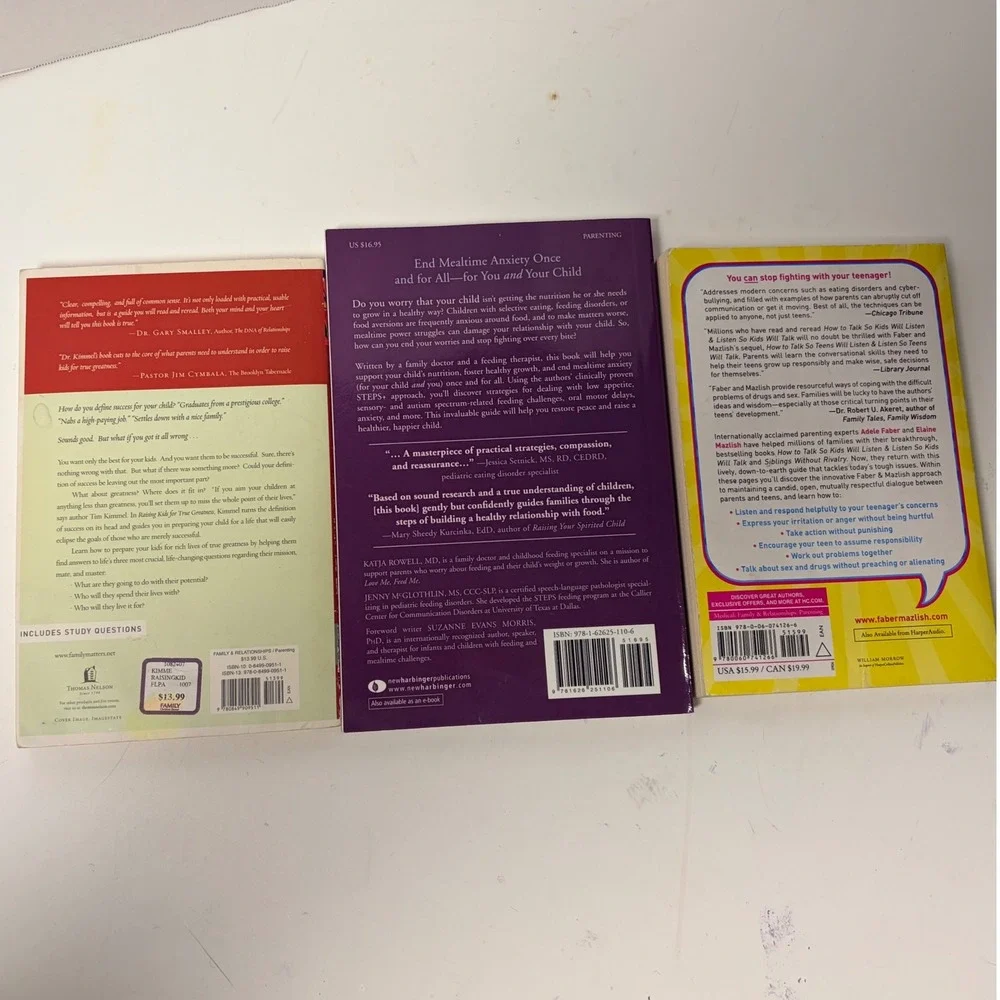 A collection of three books focused‎ on parenting and child development.